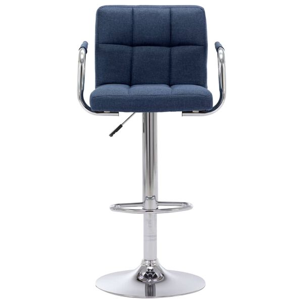vidaXL Barstoelen 2 st stof blauw