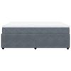 vidaXL Boxspring met matras fluweel donkergrijs 160x200 cm