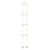 vidaXL Touwladder 30x168 cm massief hout en PE