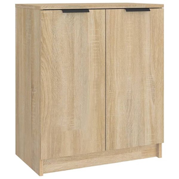 vidaXL Schoenenkast 59x35x70 cm bewerkt hout sonoma eikenkleurig