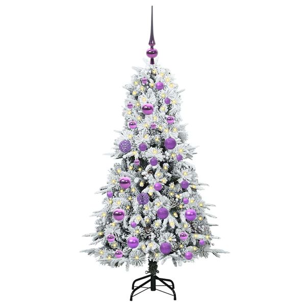 vidaXL Kunstmatige Inklapbare Kerstboom Groen 120 cm PE en PVC