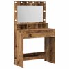 vidaXL Plafondtafel Oudhout 75,5 x 41 x 135 cm Bewerkt hout