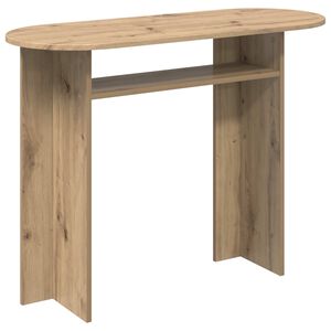 vidaXL Wandtafel Artisanaal eiken 100 x 39,5 x 75 cm Bewerkt hout