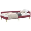 vidaXL Hoekbedframe met Matras Anders met hoofdeinde 2 st Grijs Stof