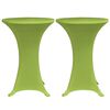vidaXL Tafelhoes stretch 2 stuks 60 cm groen