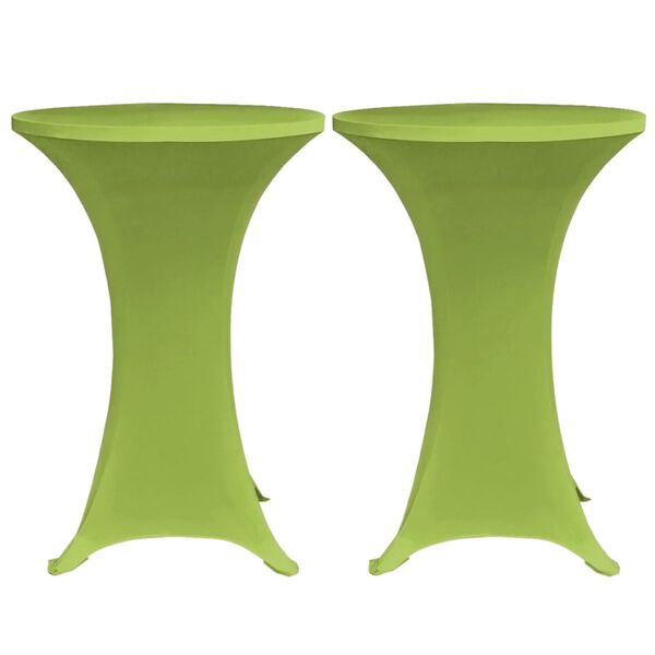 vidaXL Tafelhoes stretch 2 stuks 60 cm groen
