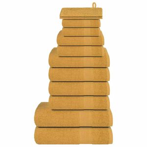 vidaXL 12-delige Handdoekenset FROGN 360 g/m&sup2; goud