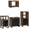 vidaXL Badkamermeubelset 4 st Multikleur en Zwart 55 x 35 x 60 cm