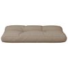 vidaXL Palletkussen 80x40x12 cm stof taupe