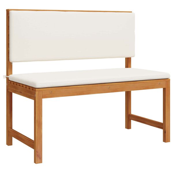 vidaXL Tuinstoel met kussen Bruin 100 x 50 x 91cm Massief acaciahout