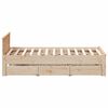 vidaXL Bedframe zonder matras met hoofdbord grenenhout 140x190 cm