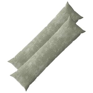 vidaXL Kussensloop 2 st HEERLEN Groen 40 x 145 cm Chenille Stof