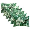 vidaXL Kussensloop 6 pcs HEERLEN Bladpatroon 50 x 75 cm Polyester