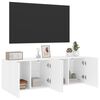 vidaXL Tv-meubels 2 st wandgemonteerd 60x30x41 cm wit