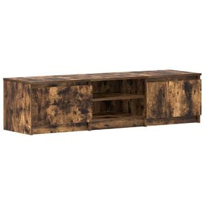 vidaXL Tv-meubel 140x40x35,5 cm bewerkt hout gerookt eikenkleurig