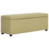 vidaXL Bankje met opbergvak 116 cm polyester groen