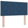vidaXL Boxspringbed met matras met hoofdeinde Blauw 100 x 200 cm Stof