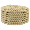 vidaXL Boottouw 18 mm 100 m Naturel