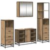 vidaXL Badkamermeubelset 4 st Artisan Eiken 80 x 33 x 60 cm