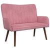 vidaXL 2-Zits Sofa Roze 115 x 61 x 87 cm Fluweel (V)