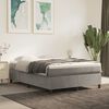 vidaXL Boxspring bed 140x200 cm fluweel lichtgrijs