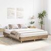 vidaXL Bedframe zonder matras 100x200 cm spaanplaat artisanaal eiken