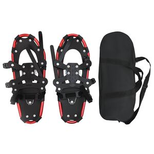 vidaXL 3 in 1 Sneeuwschoenen Rood en Zwart 53,5 x 21 cm