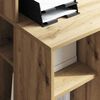 vidaXL Bureau met plank Artisan Eiken 90 x 48 x 101,5 cm Bewerkt hout