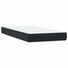 vidaXL Boxspring met matras fluweel zwart 180x210 cm