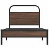 vidaXL Bedframe zonder matras bewerkt hout bruin eikenkleur 90x190 cm
