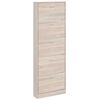 vidaXL Schoenenkast hout met 5 opbergvakken eiken-look