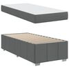 vidaXL Bedframe met matras Donkergrijs 80 x 200 cm Stof