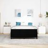 vidaXL Boxspringbed Zwart 140 x 200 cm Stof