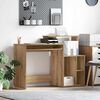 vidaXL Bureau met lade Artisan Eiken 120,5 x 44 x 88,5 cm Bewerkt hout