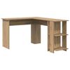 vidaXL Hoekbureau Artisan Eiken Bewerkt hout 140 x 113,5 x 75 cm