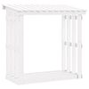 vidaXL Haardhoutrek 108x64,5x109 cm massief grenenhout wit