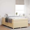 vidaXL Bedframe met matras Cr&egrave;me 120 x 190 cm Stof