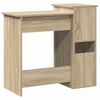 vidaXL Bureau met schappen 84x40x78 cm bewerkt hout sonoma eikenkleur