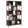 vidaXL Boekenkast 102x28x172 cm bewerkt hout bruin eikenkleur