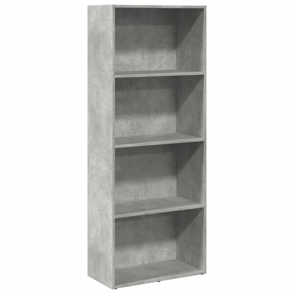 vidaXL Boekenkast 60x30x152 cm bewerkt hout betongrijs
