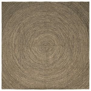 vidaXL Vloerkleden Naturel en Zwart 300 x 300 cm Jute