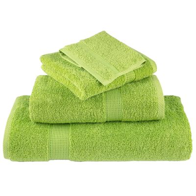 vidaXL Washandjes 2 st 600 g/m² 30x30 cm 100% katoen appelgroen