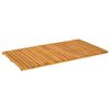 vidaXL Badmat Effen Bruin 100 x 55 cm Hout
