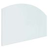 vidaXL Vuurplaats Glazen Plaat Doorzichtig 100 x 60 cm Glas