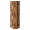 vidaXL Hoekkast 33x33x132 cm bewerkt hout oud houtkleurig