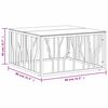 vidaXL Salontafel 80x80x40 cm roestvrij staal en glas goudkleurig