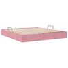 vidaXL Opslag bed met matras met hoofdeinde Roze 180 x 200 cm Fluweel