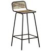 vidaXL Barstoelen 2 st massief gerecycled hout