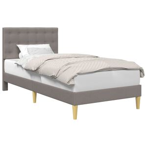 vidaXL Bedframe met hoofdeinde Taupe 80 x 200 cm Stof
