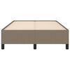 vidaXL Bedframe zonder matras 120x190 cm stof taupe